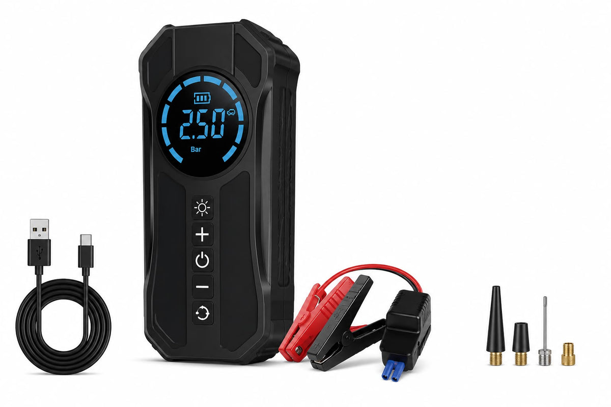 ARRANCADOR + COMPRESOR A BATERIA OG-3669B